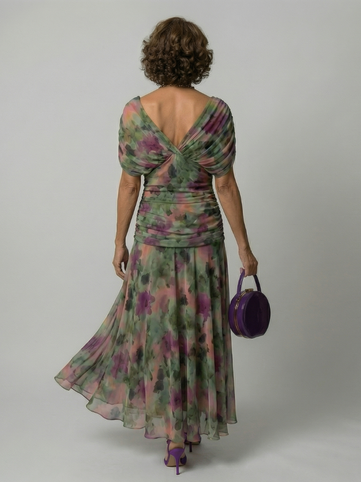 Liliana | Flowy Midi Dresses Off Shoulder