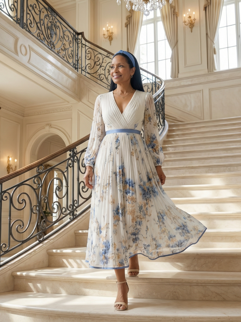 Teresa | Draped Midi Dress