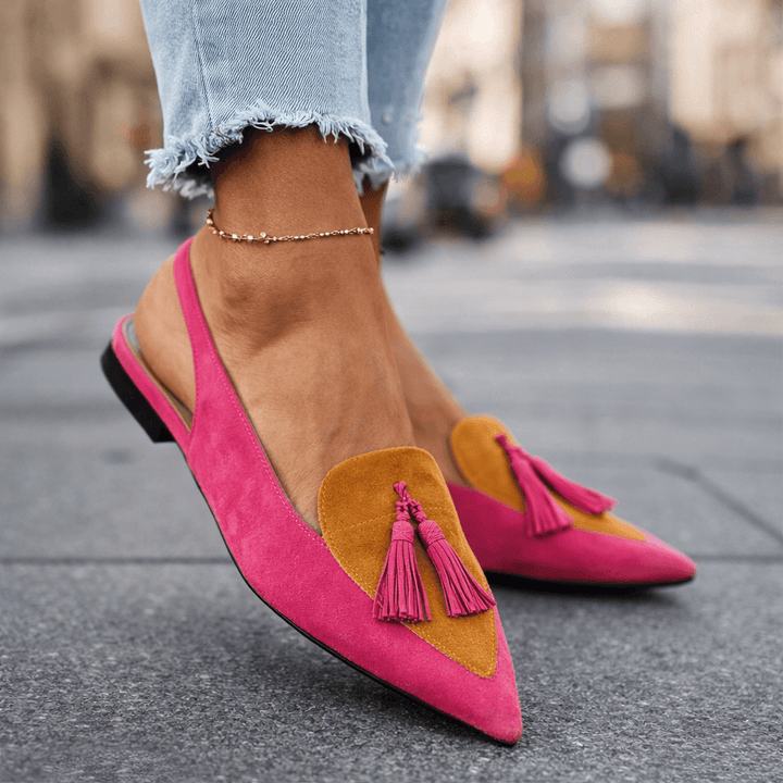 Elena | Sandals with Straps and Fringes