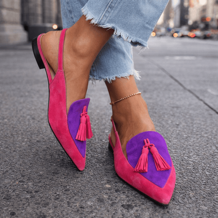 Elena | Sandals with Straps and Fringes