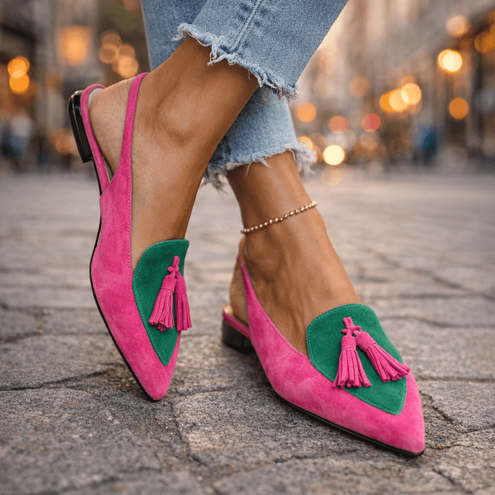 Elena | Sandals with Straps and Fringes