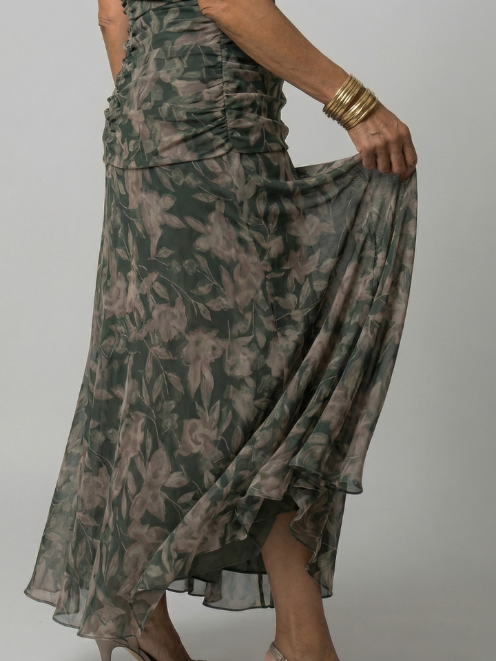 Liliana | Flowy Midi Dresses Off Shoulder
