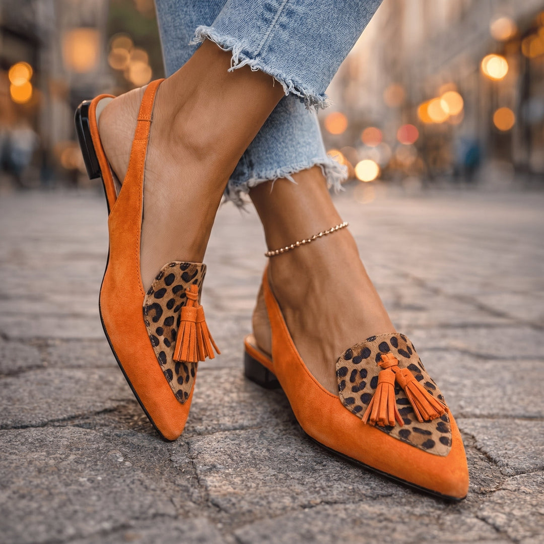 Elena | Sandals with Straps and Fringes