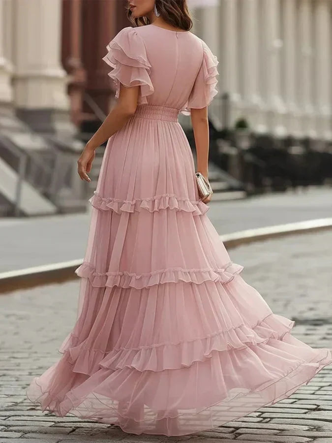 Giuseppina | Elegant Light Pink Maxi Wedding Dress