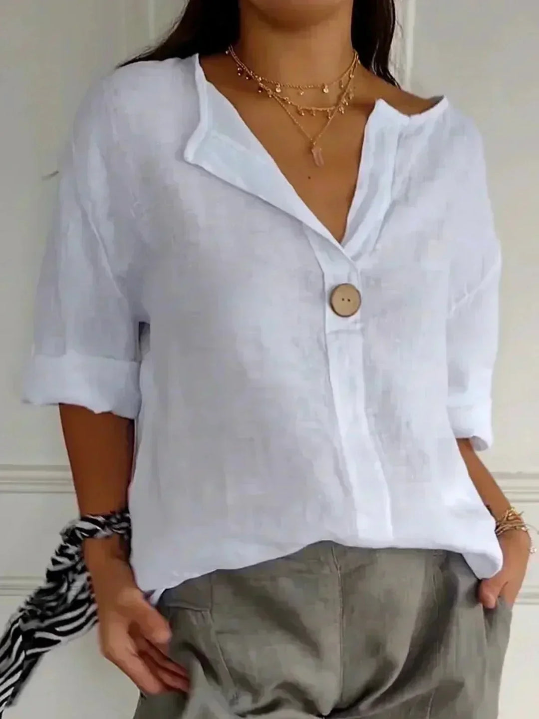 Giuliana | Top V-Neck Relaxed