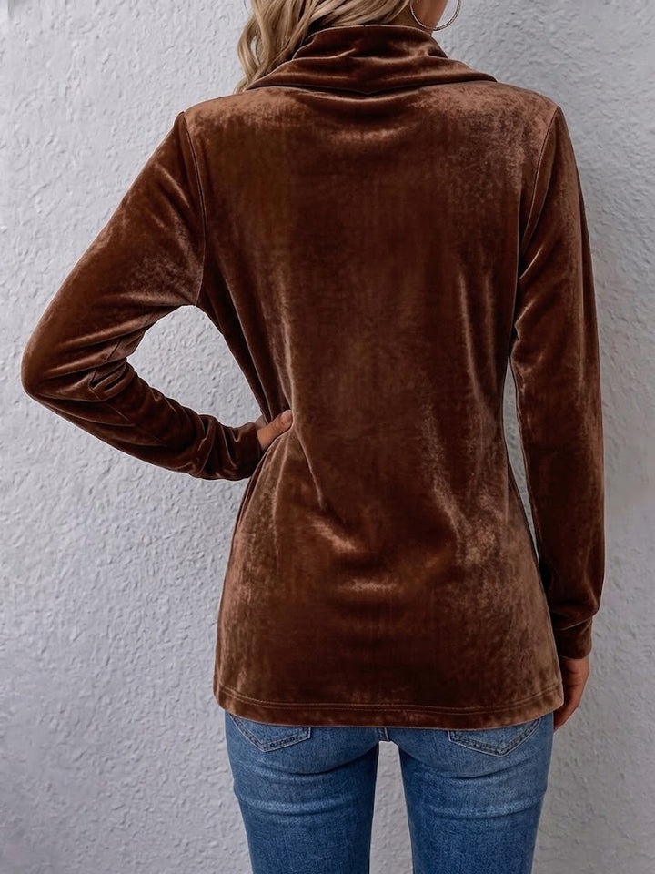 Concetta™ | Vintage Jacket with Buttons on the Collar and Long Sleeves