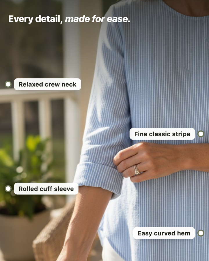 Rosaria | Trendy Striped Blouse