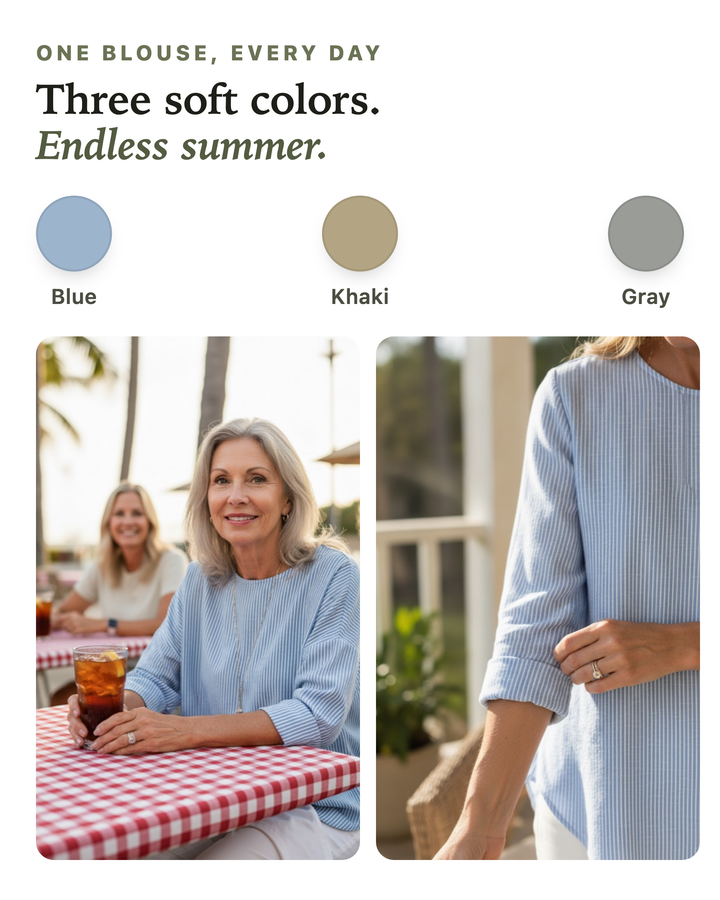 Rosaria | Trendy Striped Blouse