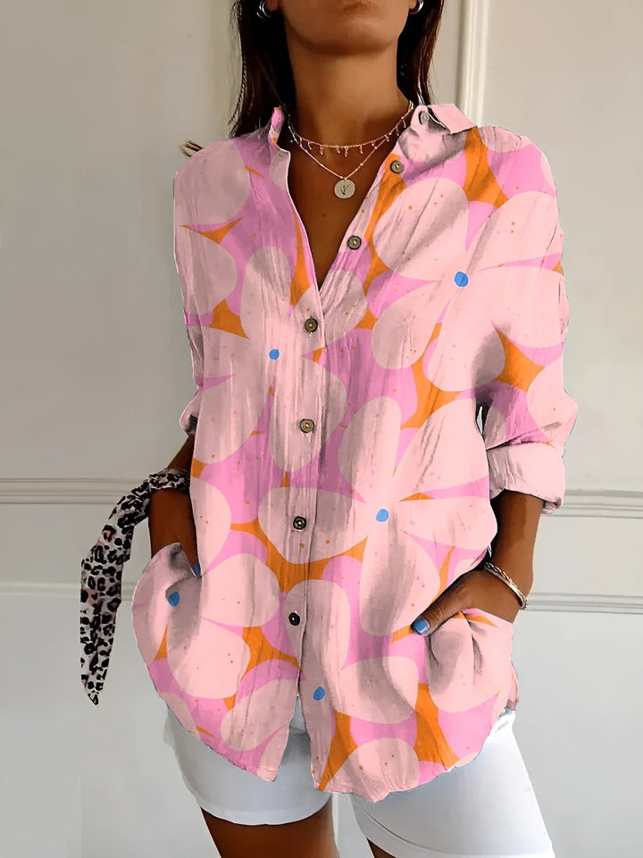 Teresa | Floral Wave Blouse